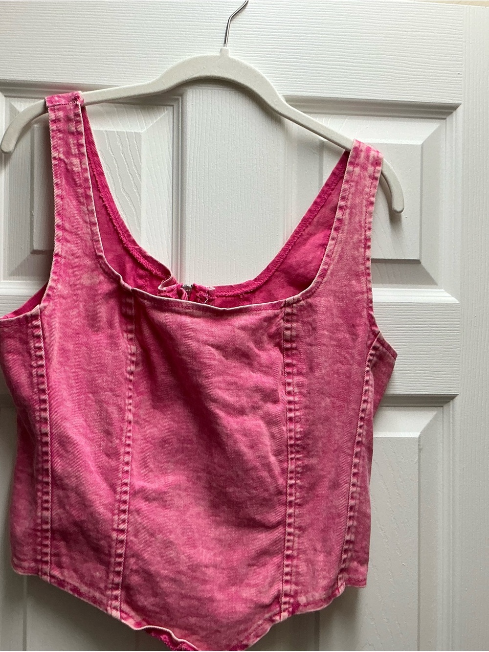 Pink Denim Top